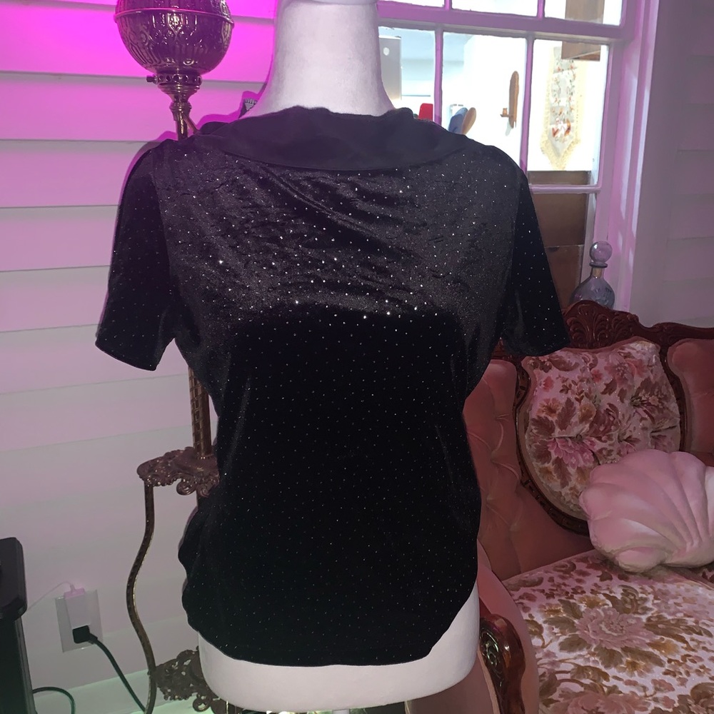 Vintage velvet 90s top